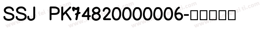 SSJ  PK74820000006字体转换